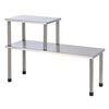 HI Kitchen Rack 2 Shelves Silver