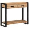 vidaXL Console Table Brown 90 x 33 x 75 cm Solid Acacia Wood