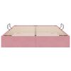 vidaXL Storage Bed with Mattress with Storage Pink 140 x 190 cm Velvet