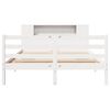 vidaXL Bookcase Bed without Mattress White 120x190 cm Small Double Solid Wood Pine