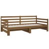 vidaXL Pull-out Day Bed without Mattress Honey Brown 2x(80x200)cm