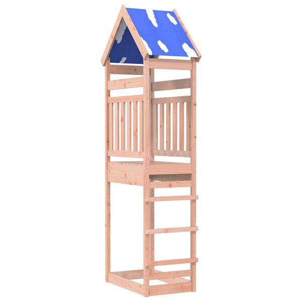 vidaXL Play Tower Brown 52.5 x 85 x 265 cm Solid Douglas Wood