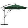 vidaXL Cantilever Banana Parasol Green 294 x 294 x 248 cm