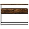 vidaXL Console Table Smoked Oak 100x40x75 cm Engineered Wood
