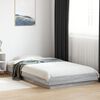 vidaXL Bed Frame with LED Lights without Mattress Grey Sonoma 75x190cm