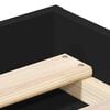 vidaXL Bed Frame without Mattress Black 180x200 cm Super King Super King Size