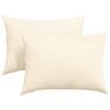 vidaXL Sofa Pillows 2 pcs Cream 70 x 50 cm Corduroy Fabric