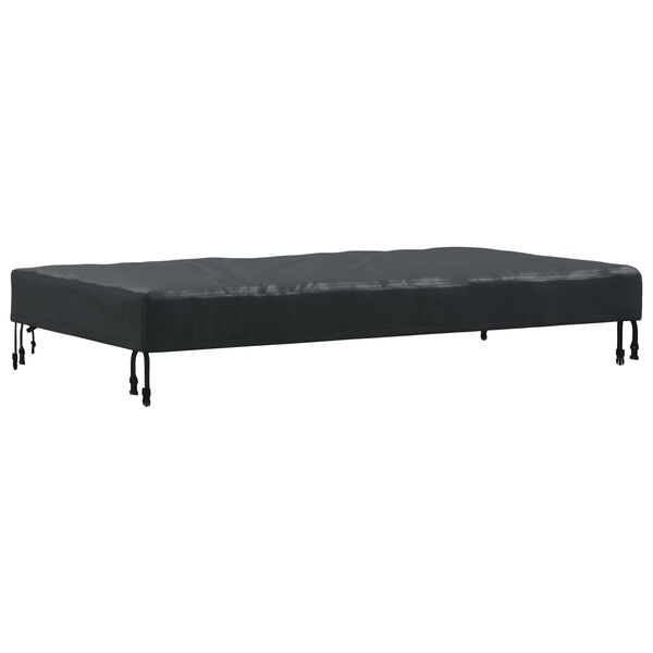 vidaXL Table Cover Plain Black 142 x 82 x 15 cm Fabric