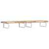 vidaXL Basin Shelf Wall Mounted Steel and Solid Wood Acacia