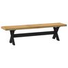 vidaXL Dining Bench NOAIN 160 x 41 x 45 cm Solid Pine Wood Natural