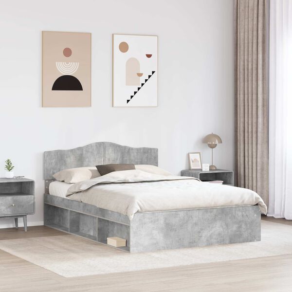 vidaXL Bed Frame with Headboard Concerte 160 x 200 cm Solid Pine Wood