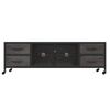 vidaXL TV Cabinet Silver 110x30x40 cm Iron