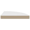 vidaXL Floating Corner Shelf White 35x35x3.8 cm MDF