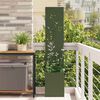 vidaXL Garden Privacy Screen Olive green 32 x 140 cm Cold-rolled steel