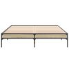 vidaXL Bed Frame without Mattress Sonoma Oak 140x200 cm