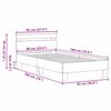 vidaXL Bed Frame Old Wood 193 x 95 x 88 cm Engineered Wood
