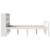 vidaXL Bookcase Bed without Mattress White 160x200 cm Solid Wood Pine