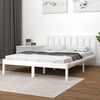 vidaXL Bed Frame without Mattress White Solid Wood Pine 140x200 cm