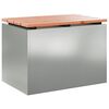 vidaXL Garden Bench Silver 60 x 40 x 43 cm Galvanised steel