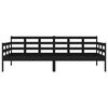 vidaXL Day Bed without Mattress Black Solid Wood Pine 90x200 cm