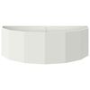 vidaXL Planter White 120 x 60 x 35 cm Steel