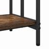 vidaXL Cloth Rack Smoked Oak 90 x 30 x 100.5 cm Engineered wood
