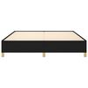 vidaXL Bed Frame without Mattress Black 180x200 cm Super King Super King Fabric