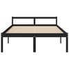 vidaXL Senior Bed without Mattress Black 150x200cm King Size