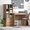 vidaXL Desk with Drawer 2 pcs Artisan Oak