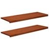 vidaXL Window Sills 2 pcs Brown 120 x 40 x 2 cm Solid Beech Wood
