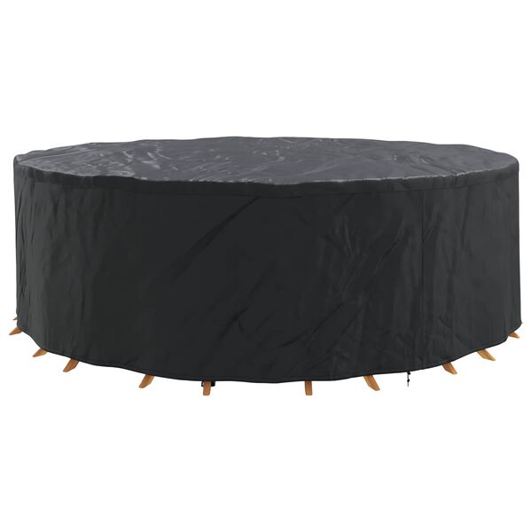 vidaXL Outdoor Furniture Cover Black 279 x 279 x 105 cm 600D fabric