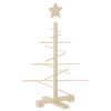 vidaXL Wooden Christmas Tree for Decoration 75 cm Solid Wood Pine
