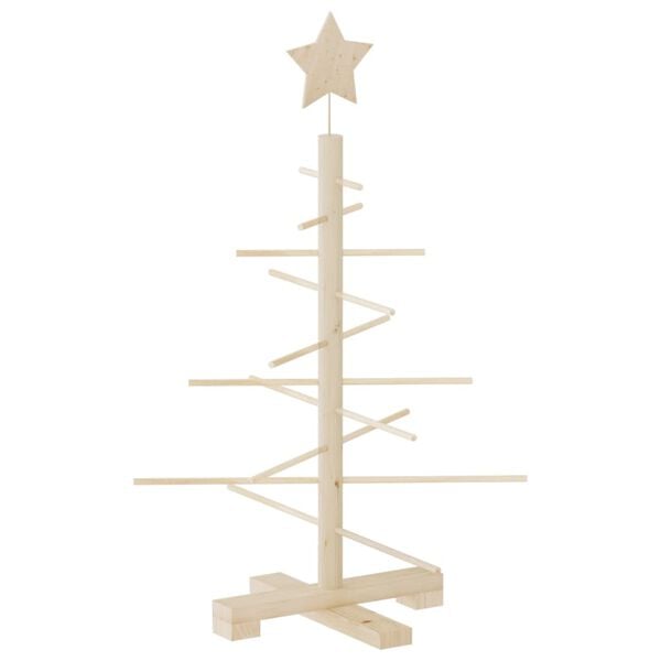 vidaXL Wooden Christmas Tree for Decoration 75 cm Solid Wood Pine