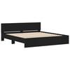 vidaXL Bed Frame without Mattress Black 160x200 cm