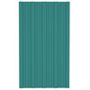 vidaXL Roof Panels 36 pcs Galvanised Steel Green 80x45 cm