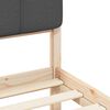 vidaXL Bed Frame with Upholstered Headboard Dark Grey 90 x 190 cm