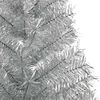 vidaXL Artificial Pre-lit Christmas Tree Silver 180 cm PET