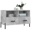 vidaXL TV Cabinet Concrete Grey 80x36x50 cm Engineered Wood
