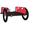 vidaXL Bike Trailer Red Oxford Fabric and Iron