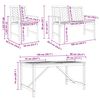 vidaXL Garden Dining Set 5 pcs Brown Solid acacia wood