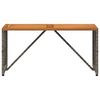 vidaXL Outdoor Table Grey 80 x 40 x 40 cm Steel and Poly Rattan