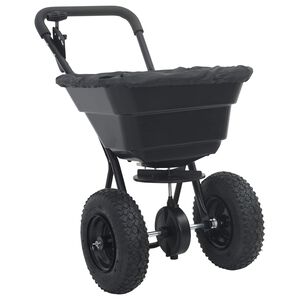 vidaXL Spreader Black 80.5 x 53 x 78.5 cm PVC and Steel