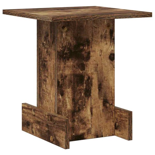 vidaXL End Table Smoked Oak 35.5 x 35 x 40 cm Engineered Wood