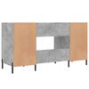 vidaXL Desk Concrete Grey 140x50x75 cm Engineered Wood