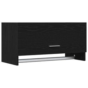 vidaXL Wardrobe Black Oak 70 x 32.5 x 35 cm Engineered Wood