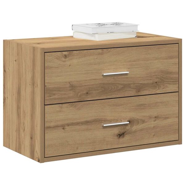 vidaXL Cabinet with 2 Drawers Artisan Oak 60x31x40 cm Engineered Wood