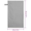 vidaXL Sports Towels 2 pcs Dark grey 50 x 30 cm
