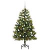 vidaXL Artificial Hinged Christmas Tree with Cones Green 150 cm