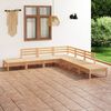 vidaXL 7 Piece Garden Lounge Set Solid Pinewood