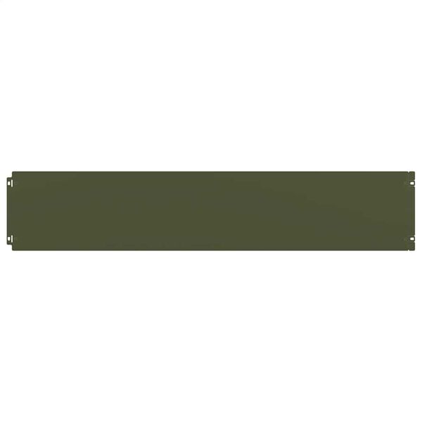 vidaXL Lawn Edgings 30 pcs Olive Green 20x103 cm Cold-rolled Steel